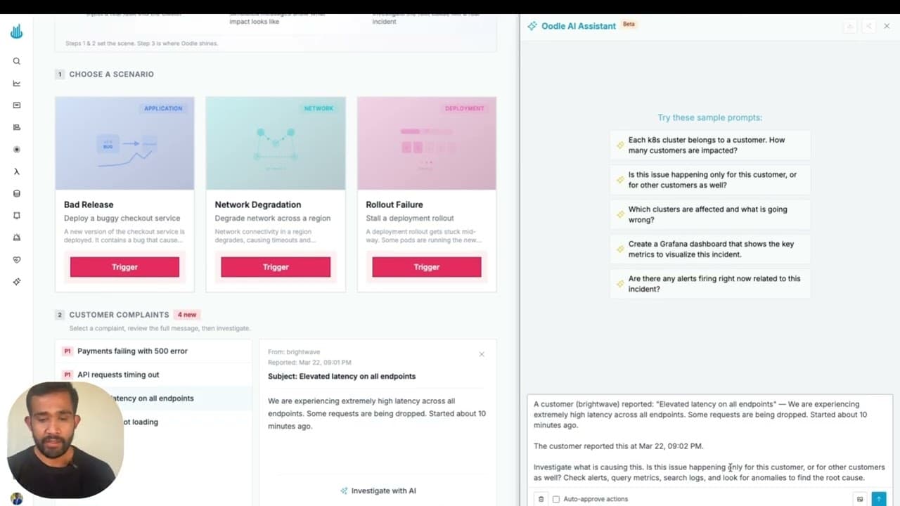 Live Action Demo - AI guided debugging