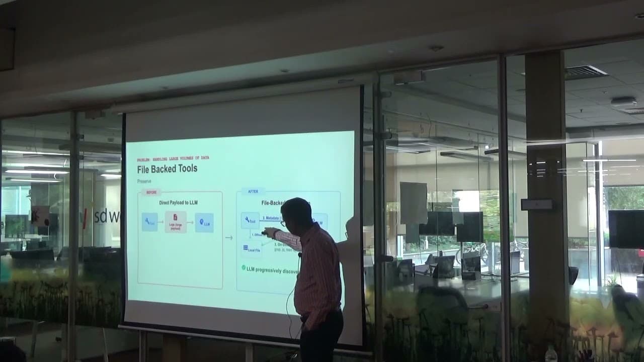 Handling large tool outputs in agentic workflows